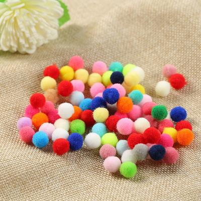 China Custom colorful handmade pom pom high waist elastic pom pom polyester pom pom DIY decoration spot supply for sale