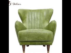 vintage green leather  sofa