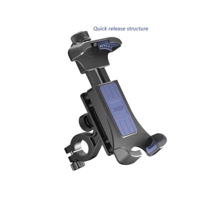 China High Quality Adjustable Handlebar Bracket With Shock Absorber Mobile Phone Mount Holder Motorcycle China Bike Mount for sale