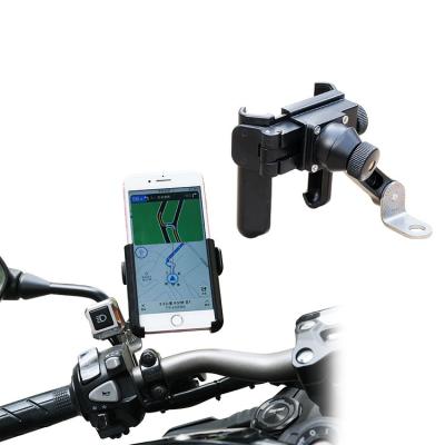 China Quickly Adjustable Lock And Release Switch Adjustable Universal Bike Motorcycle Bike Phone Holder For All Size Phone Mount for sale