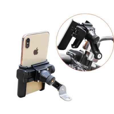 China Adjustable Quick Installation 360 Degree Rotation Motorcycle Mount Bike Mobile Phone Holder Compatible All Phone for sale