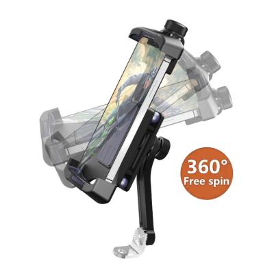 China Adjustable Motorcycle PHONE MOUNT 360 Rotation Motorcycle Mobile Phone Accessories Adjustable Motorcycle Phone Holder For Rearview for sale