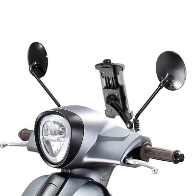 China 360 Rotation Universal Adjustable Bicycle Phone Mount Motorcycle Phone Holder Motorcycle Mirror Phone Holder for sale