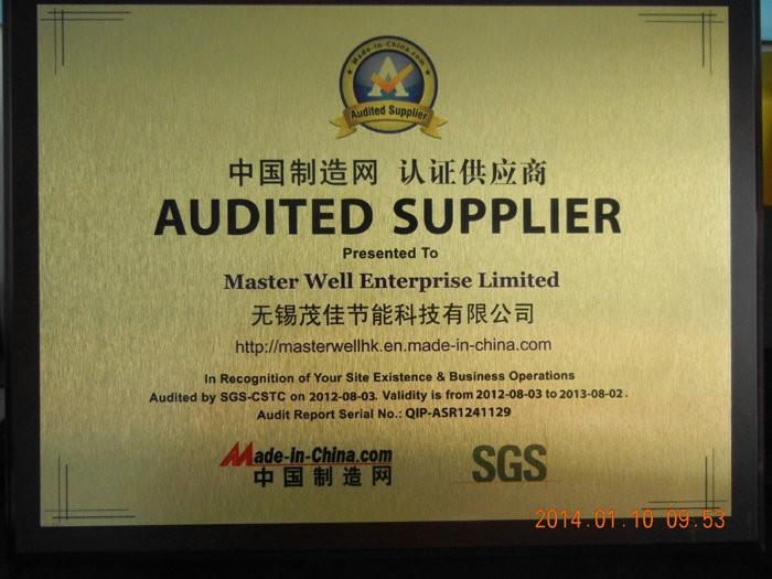 SGS Audited Supplier by Made-in-China 2012 - China Automatic Garage Doors Online Market