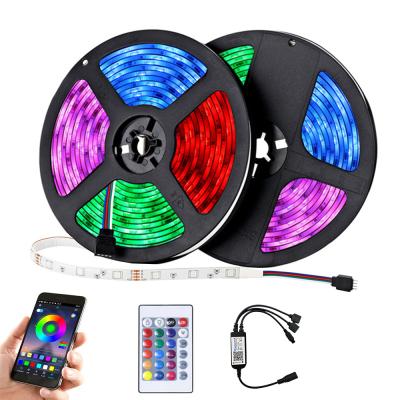 China Residential 5M/10M Remote Control Strip Light 24Key 12V IR RGB5050-Bluetooth Led for sale