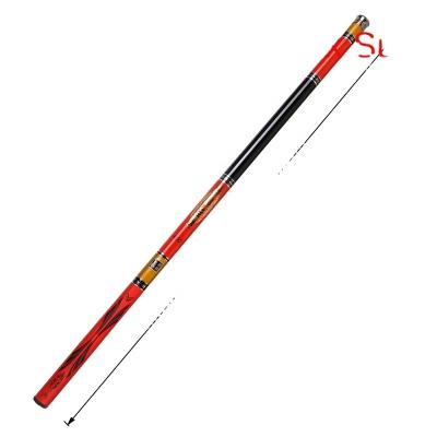 China 37 carbon tiao FRP hard hand pole fishing tackle OEM of diao wholesale short joint rod production for sale