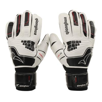 China Roll Finger 2020 Success Manufacturer Qionghua Goalkeeper Gloves 536 Non-slip Latex Adult Kids Soccer Goalkeeper Gloves for sale