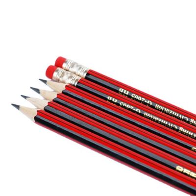 China Carpenter Pencil Modern Fashionable Personalized Hotel Wooden Bulk Pencil With Logo for sale