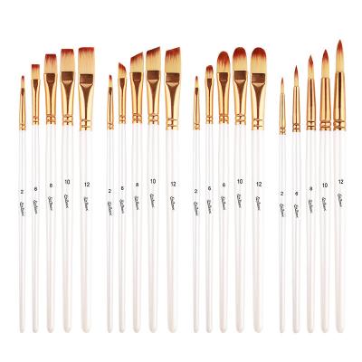 China Environmental Friendly Artist Nylon Brush Set, Factory Supply Popular Artist Paint Brush for sale