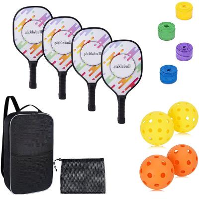 China Usapa T700 Durable Custom Edgeless Wood Handle Thermoformed Wood Grip Raw Carbon Fiber Pickleball Paddle Set of 2 for sale