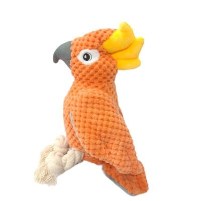 China Orange Dogs Cotton Rope Dog Toys Squeak and Plush Bird Toys are directly from the manufacturer for sale