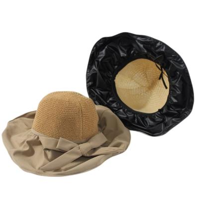 China High quality picture ladies sun floppy summer plain girls beach sun hats personalized big size straw hats for beach women for sale