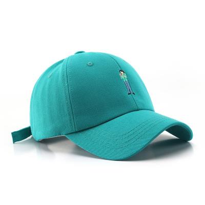 China Custom wholesale personalized baseball cap COMMON logo eco-friendly American women's Mink embroidery baseball cap for sale