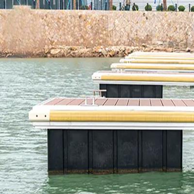 China HDPE Deck Strong Buoyancy Plastic Foam Cube Floats EPS Modular Floating Pontoon Stable And Safe For Sale for sale