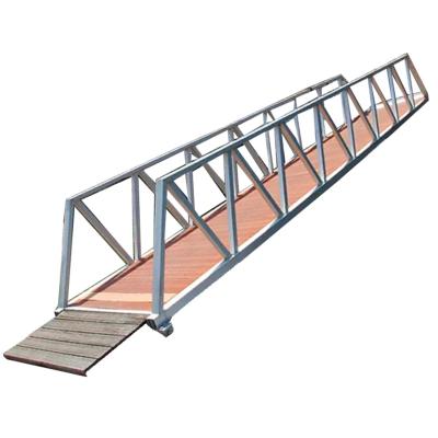 China Stable Custom Design Marina Pier T6061 Marine Float Walkway Aluminum Floating Bridge for sale