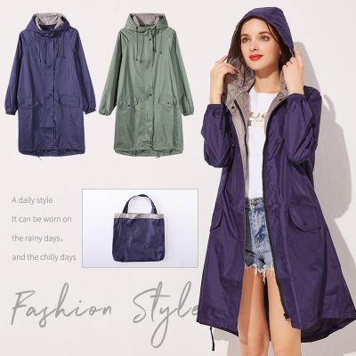 China New model adult outdoor anorak long waterproof Polyester raincoat latest china windproof durable raincoat for sale