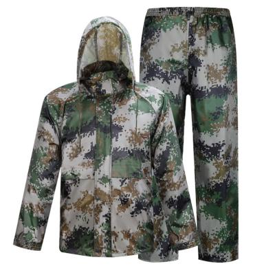 China Camouflage Waterproof Windproof Jacket Set Men Army Anorak Waterproof Hunting Clothes Set Waterproof Rain Coat for sale