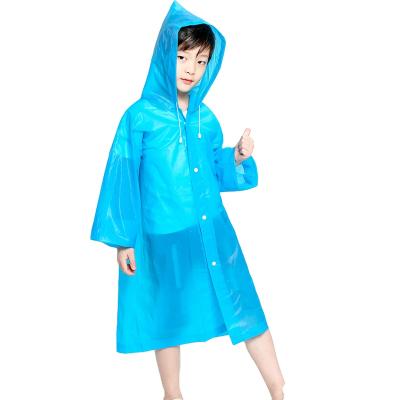 China Portable Kids Poncho Raincoat Travel Raincoat Kids EVA Eco-friendly Reusable Waterproof Raincoat Kids Poncho Raincoat for sale