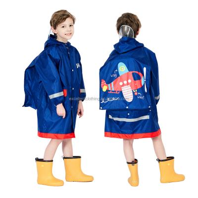 China Fashion Men's and Women's Raincoats Cute Cartoon Poncho Children's Windproof Raincoats with Big Satchel Brim for sale