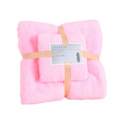 China Microfiber Bath Towel Kids Safe Gift Set Super Plush Absorbent Hand Towel And Bath Towel for sale