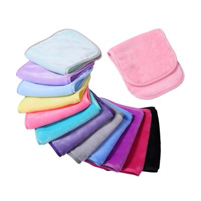 China Factory Wholesale Microfiber Makeup Remover Face Cloth Cleansing Towel QUICK DRY for sale