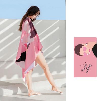 China Hot Selling Popular Comfy Sublimation Printed Free Quick Dry Beach Towels Safe For Kids Custom Digital Sand Microfiber Quick Dry Beach Towels for sale