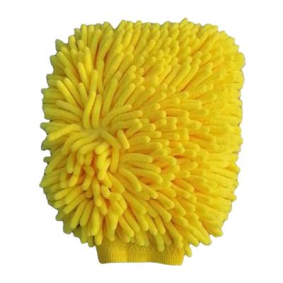 China High Quality Child Safe Waterproof Microfiber Car Wash Glove Chenille Gloves for sale