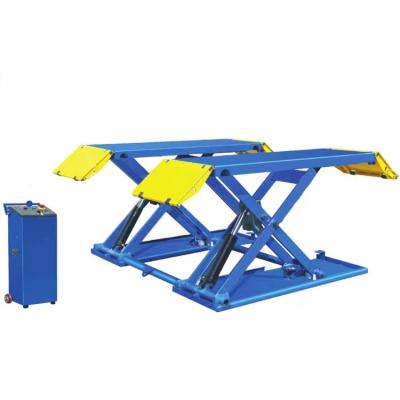 China Mid Rise Automatic Scissor Lift Vehicle Ramp Car Lift Capacity Unlock 4000Kg for sale