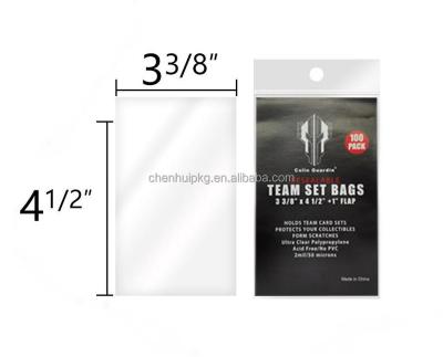 China Sports/Trade/Baseball Team Set Bags Resealable Card Protector For Sport PSA Trade Rated Card Sleeves for sale