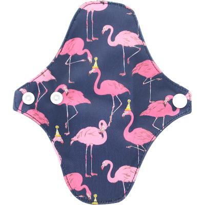 China Breathable Inner Bamboo Reusable Sanitary Napkin Cloth 100% Polyester Cloth Menstrual Pad for sale