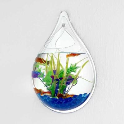 China Sustainable Popular Creative Round Heart Square Shape Wall Mount Aquariums , Acrylic Glass Fish Aquarium@ for sale