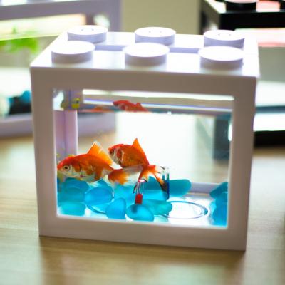 China Good Viable Hot Plastic Pet Betta Fish Tank Building Block Turtle Breeding@ from Mini Plastic Pet Fish Tank for sale