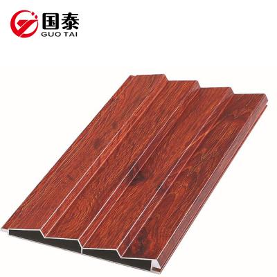 China Wooden Louver Blades Window Decorations 6063 Grain T5 Aluminum Profile for sale