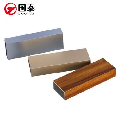 China Decorations 6063T5 anodizing square aluminum tube from Anhui manufacture for sale