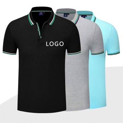 China Anti-wrinkle Casual Men Embroidered Polyester Fabric Cotton Polo Shirt For OEM ODM for sale