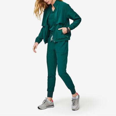 China New Style Nurse Clinic Medical Uniform Hospital Women Jogger Eco-friendly Best Scrub Suit Set for sale