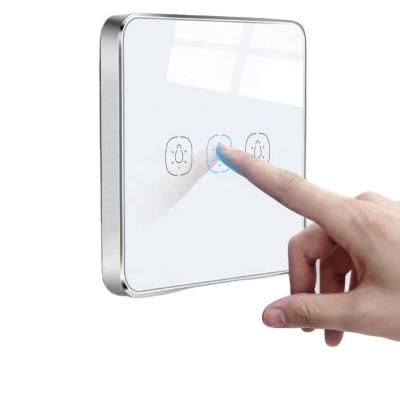 China Smart Zigbee Stable Electric Light Switch Home Wall Touch Screen Control Electric Switch for sale