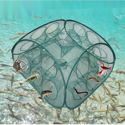 China Amazon Durable Hot Selling Folding Net Shrimp Function Square Landing Net Fish Cage Guard for sale