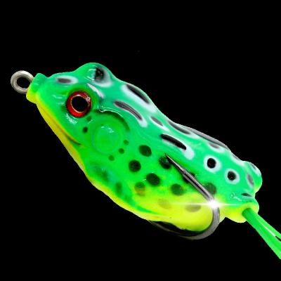 China 2022 Luya New Design PVC Fishing Tackle Baits 3D Simiulation Soft Frog Bait for sale