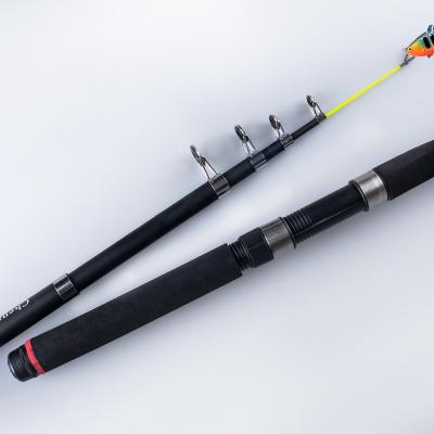 China Long Rod Glass Portable Compact Throwing Fiberglass Spinning Telescopic Slow Fishing Rod for sale