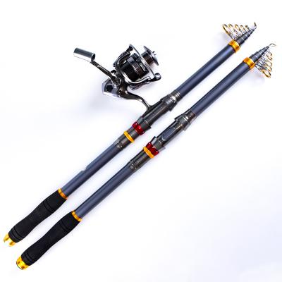 China China Factory Wholesale High Quality Fishing Tackle Carbon Fishing Rod Guide Telescopic Fishing Rod for sale