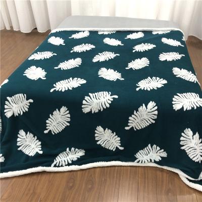 China B22021 Polyester Double Anti-pilling Extra Heavy King Size Autumn And Winter Fluffy Fleece Sherpa Blanket for sale