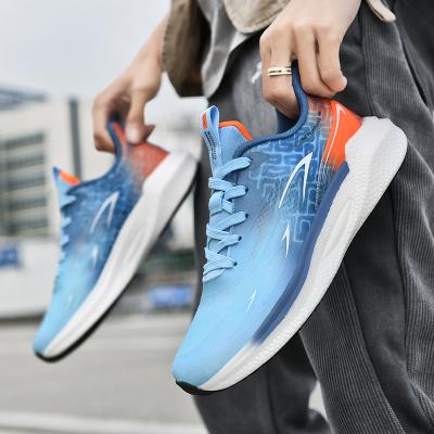 China 2023 Newest Men's Fashion Trend Flint Black Men's Fashion Sneakers Retro Basketball Shoes College Blue Finals for sale