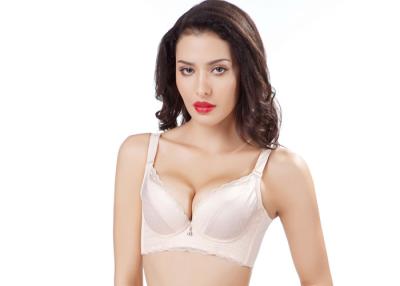 China Women's Polka Dots Lace Satin  Thick Bras for sale