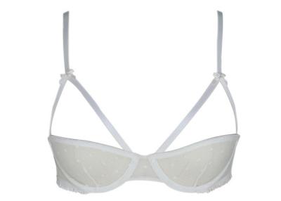 China Moda dulce de la comodidad libre de Bralettes del encaje sexy del sujetador de la taza del blanco el 1/2 en venta