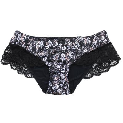 China Bragas del algodón de las mujeres del encaje sexy de señora Boyshorts del satén de la impresión floral del vintage en venta