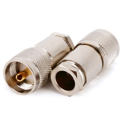 China UHF PL259 Brass Flange Type Precision Microwave RF Coaxial Connector For RG214 RG213 RG8U LMR400 Cable en venta