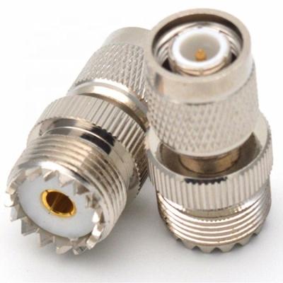 China Factory Price RF Coaxial Connector TNC Brass Male To Female UHF Antenna Adapter for sale