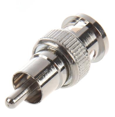 中国 Brass BNC Male To Male Coaxial RCA Connector Adapter For CCTV Camera 販売のため