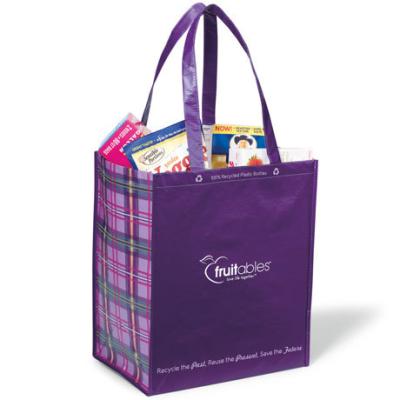 China 100% eco-friendly non woven laminated purple bags for sale